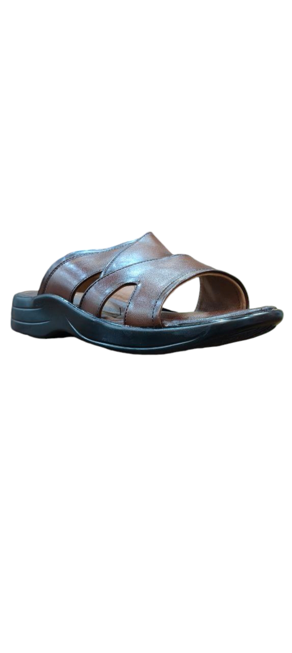Trophy Men Leather Slipper A74