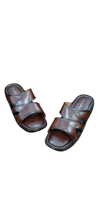 Trophy Men Leather Slipper A74