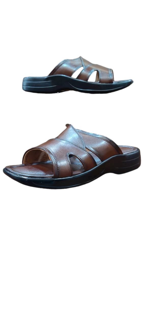 Trophy Men Leather Slipper A74