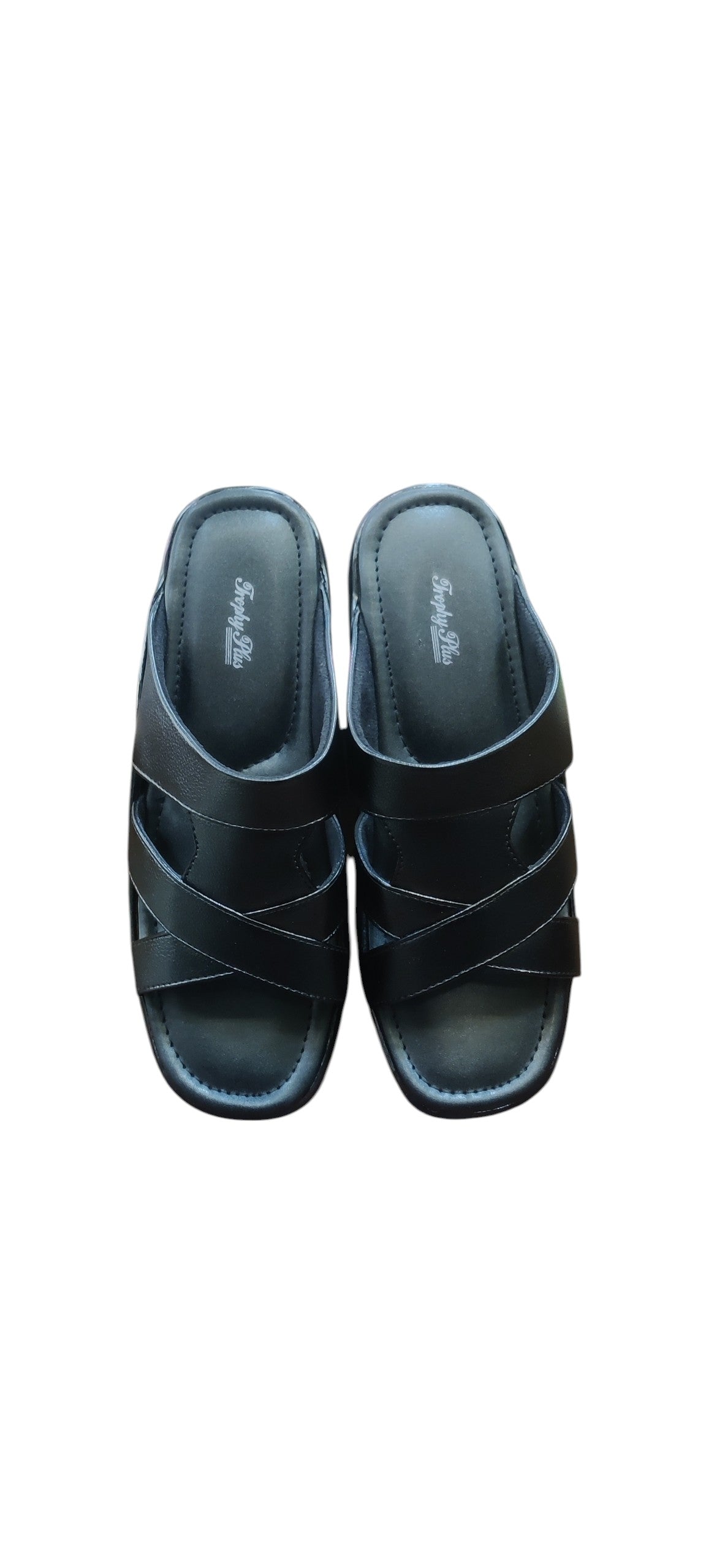 Trophy Men Leather Slippers 707
