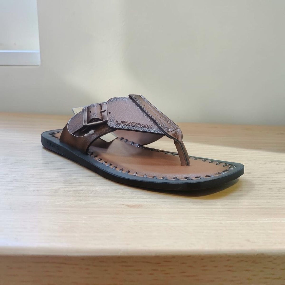 Lee Grain Men Leather Slipper 303