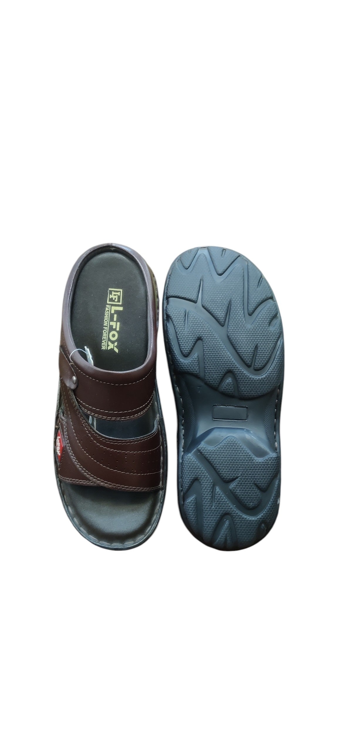 L-Fox Men Leather Slippers S5555