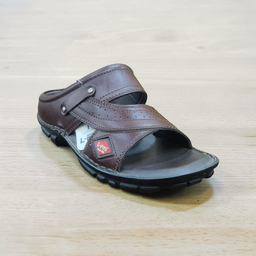 L-Fox Men Leather Slippers S5555