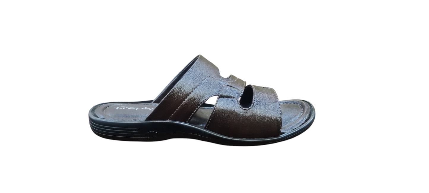 Trophy Men Leather Slippers 4840