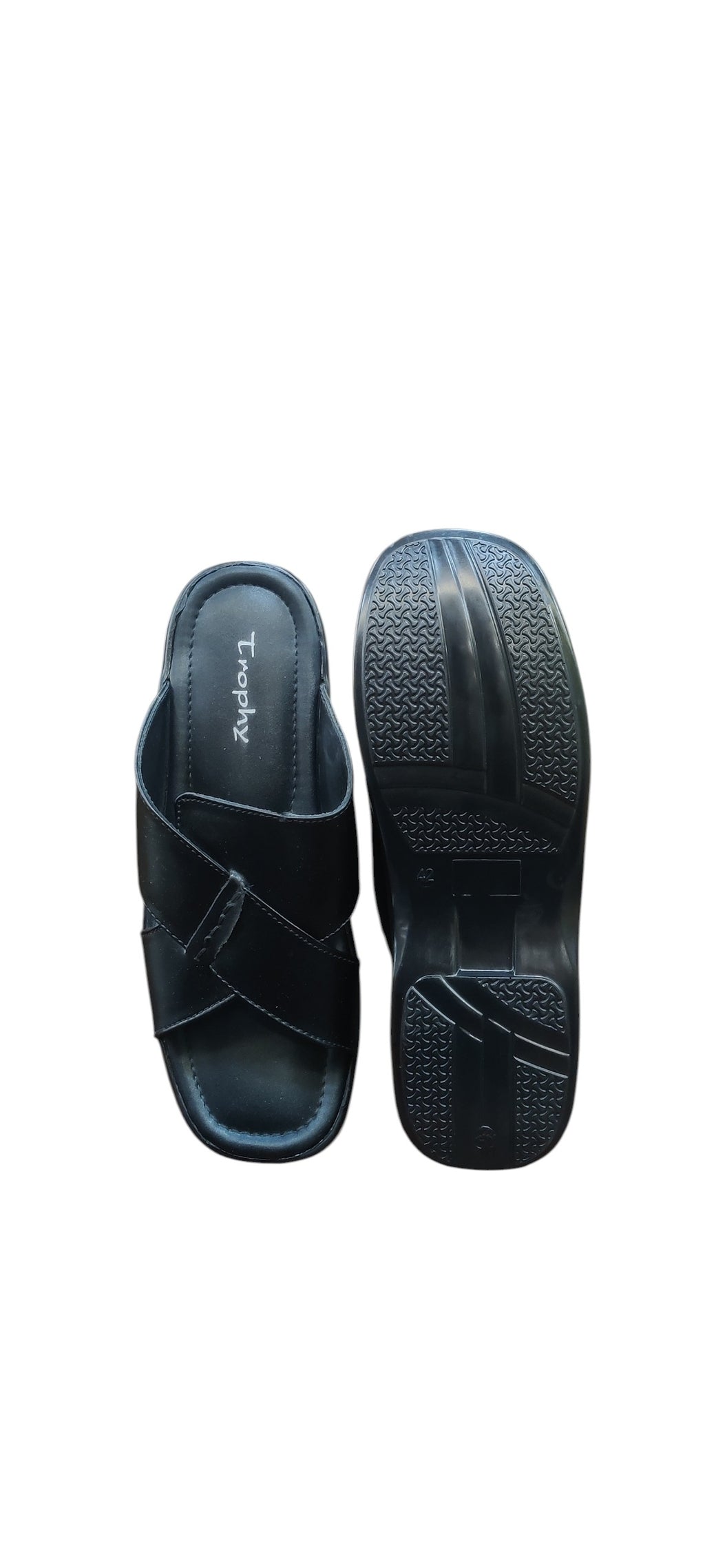 Trophy Men Leather Slippers C11