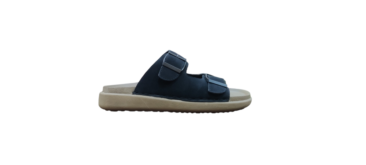 Allen Fermani Leather Slippers Happy1