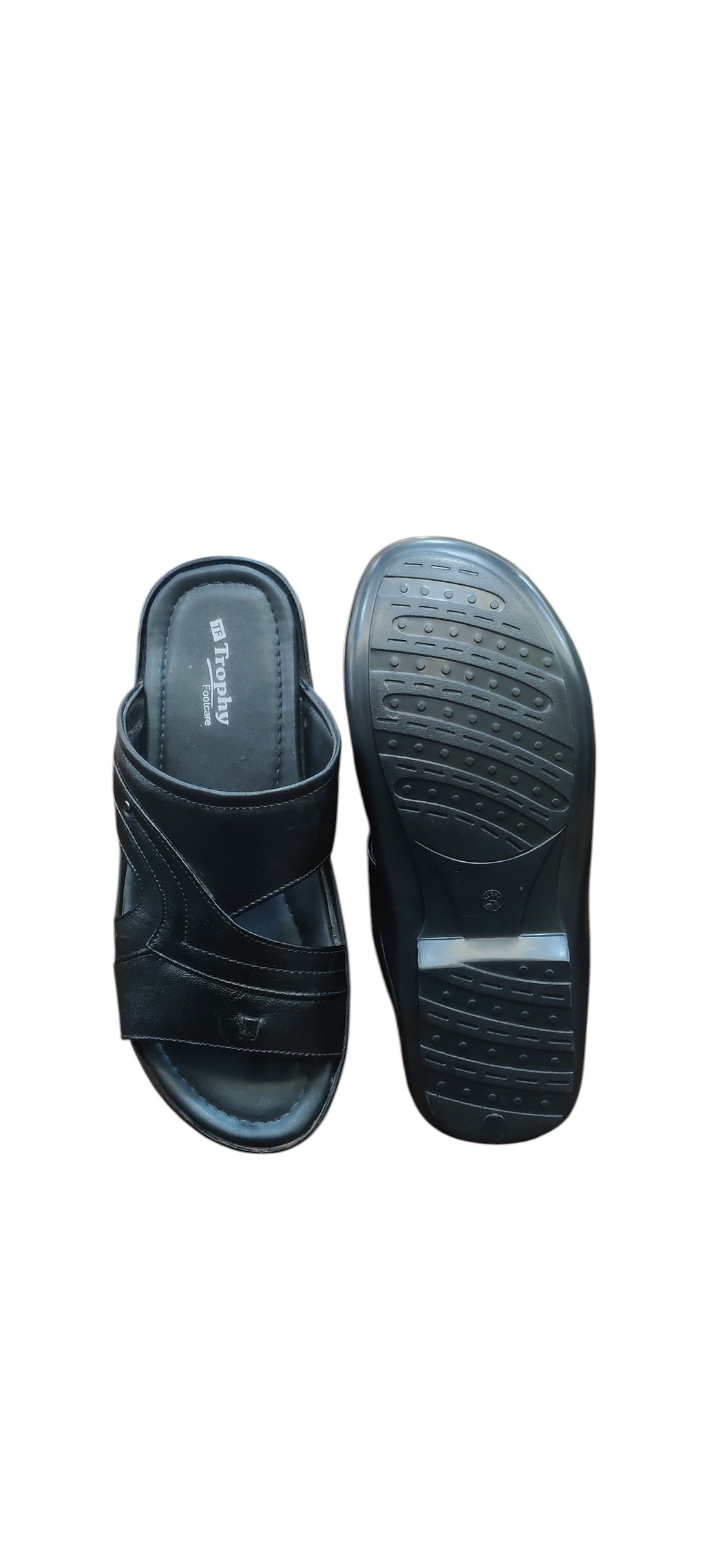 Trophy Men Leather Slippers 5577
