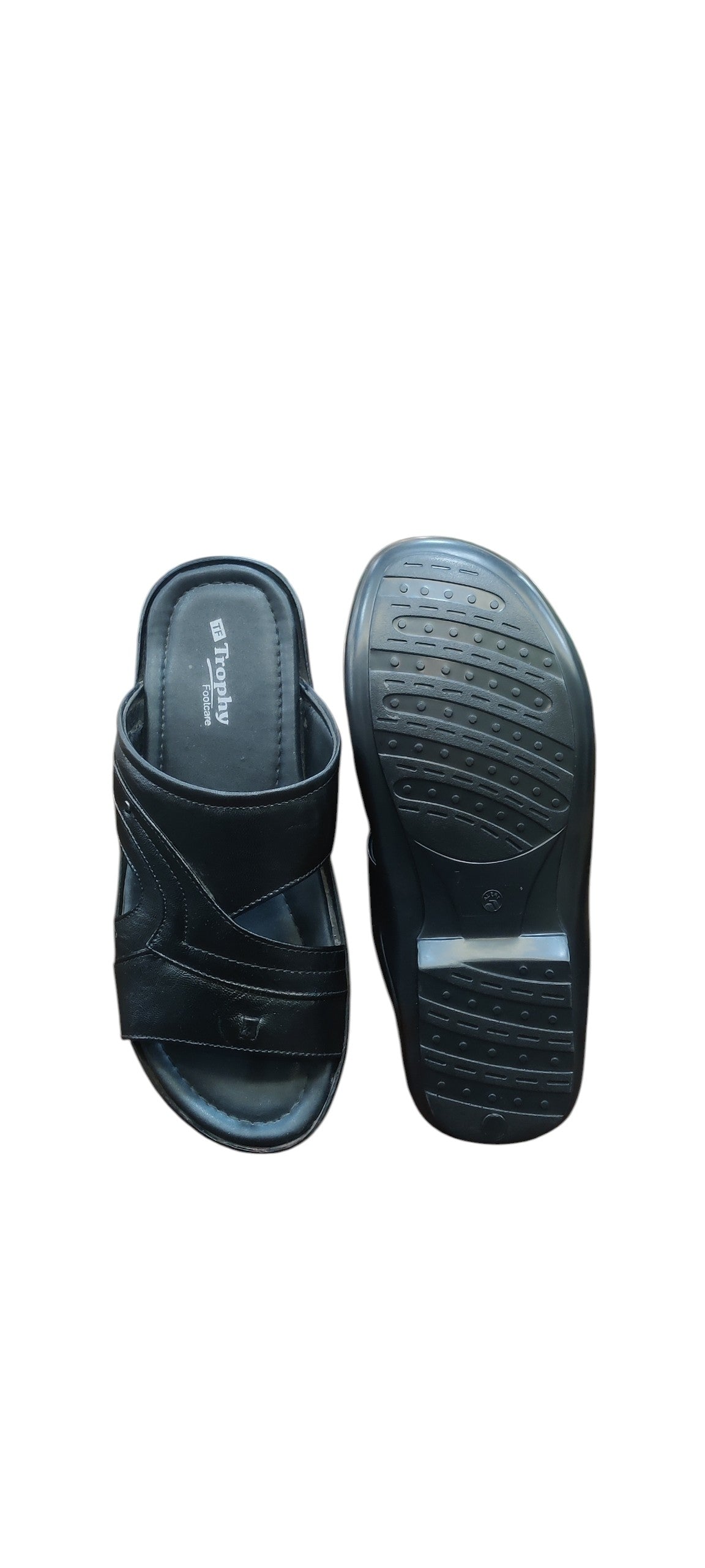 Trophy Men Leather Slippers 5577