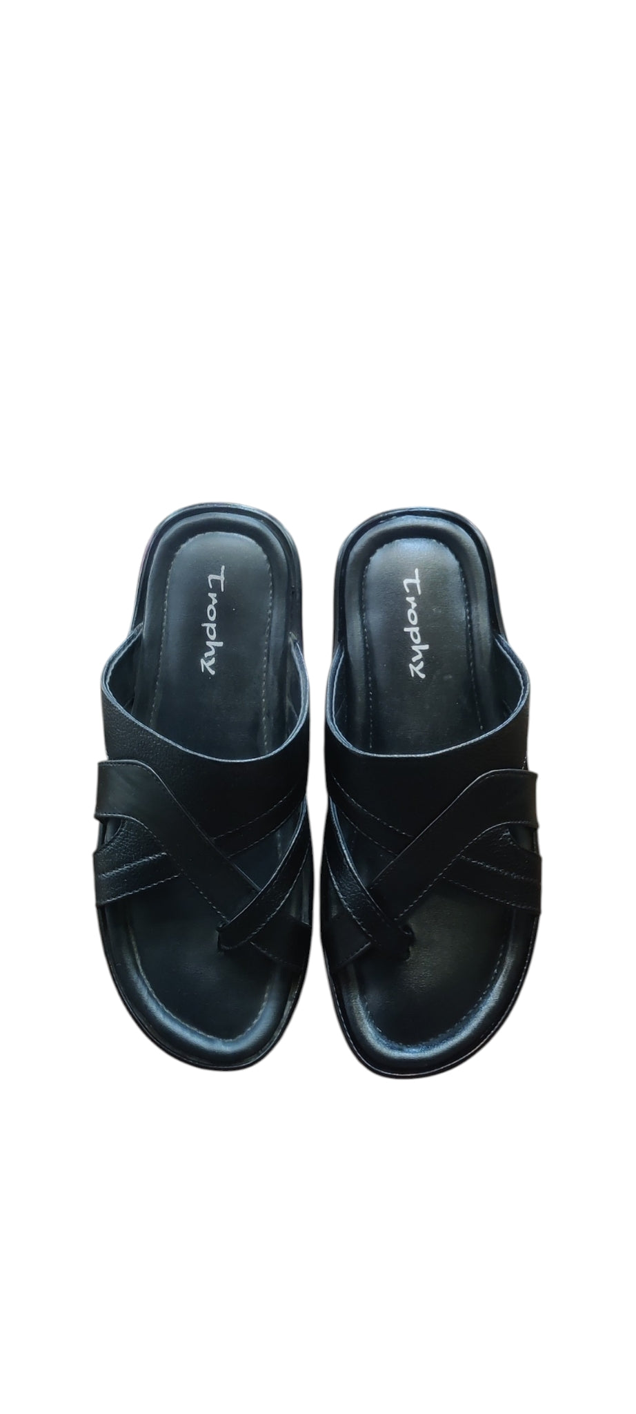 Trophy Men Leather Slippers 3312