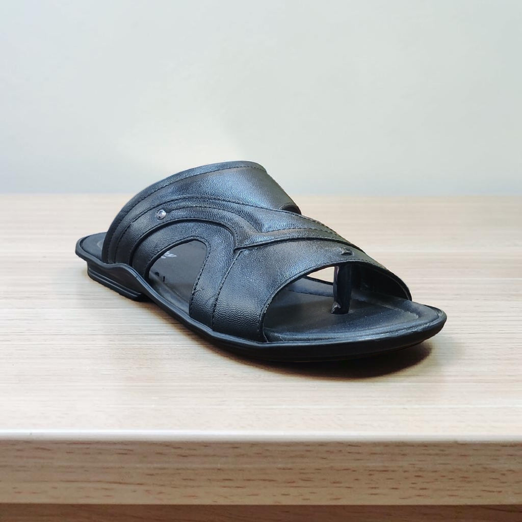 Trophy Men Leather Slippers 5577