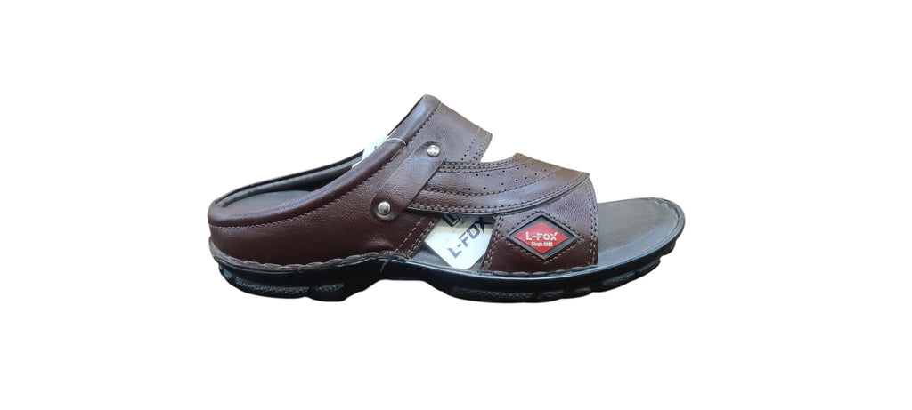 L-Fox Men Leather Slippers S5555