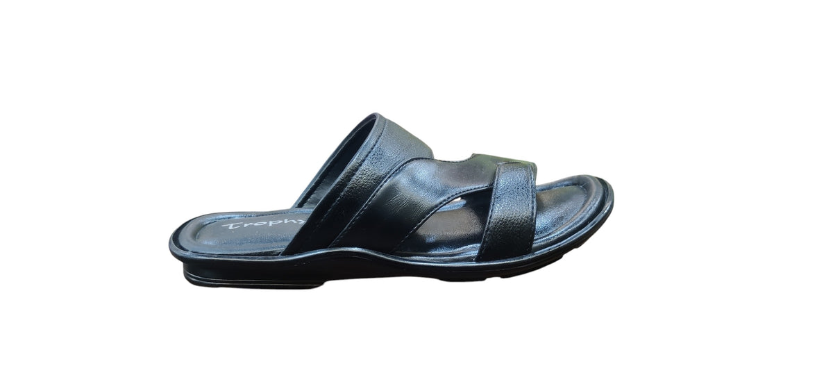 Trophy Men Leather Slippers 3304