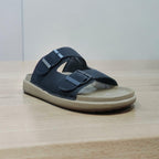 Allen Fermani Leather Slippers Happy1