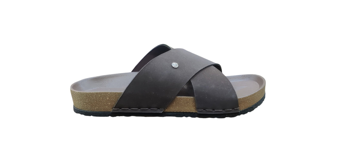 Trophy Men Leather Slippers 3004
