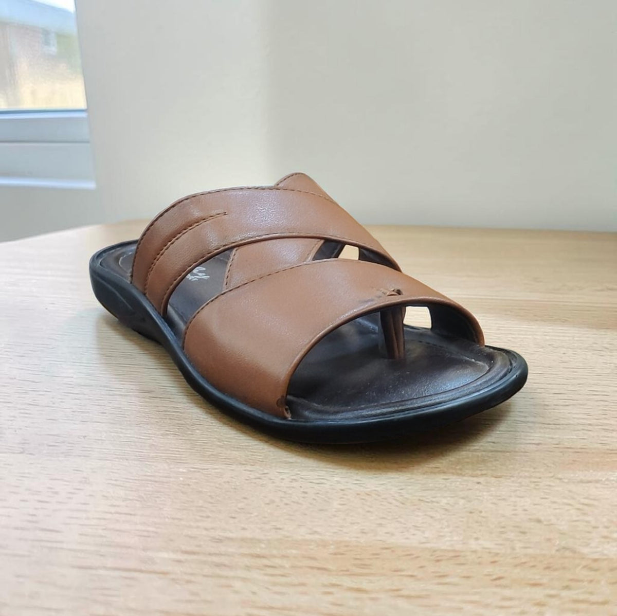 Trophy Men Leather Slippers 4825