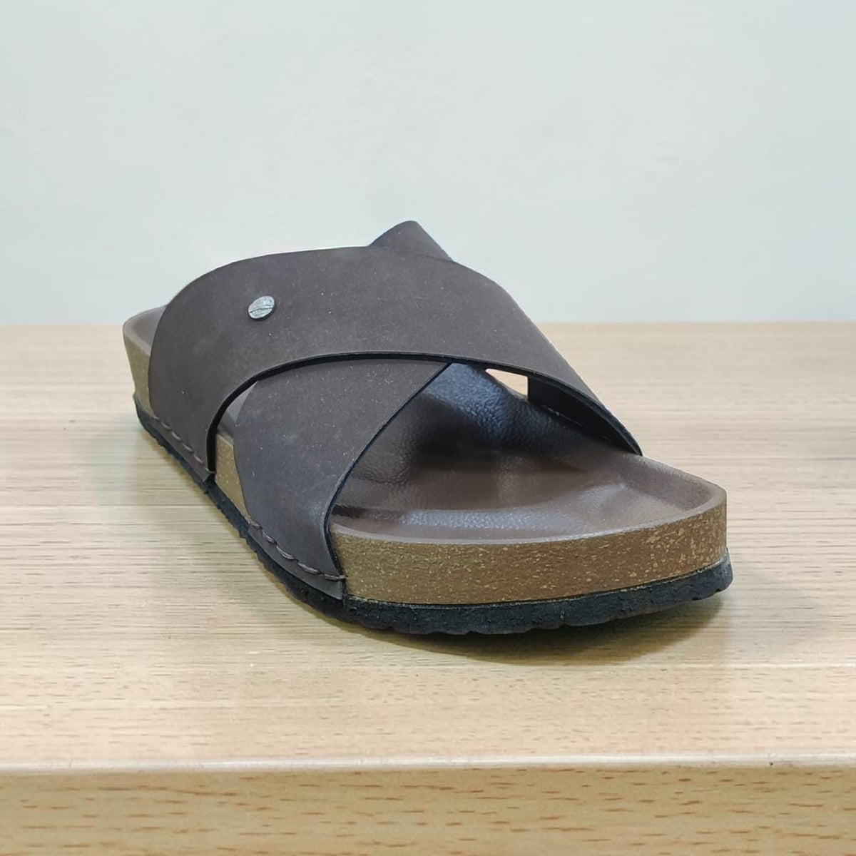 Trophy Men Leather Slippers 3004