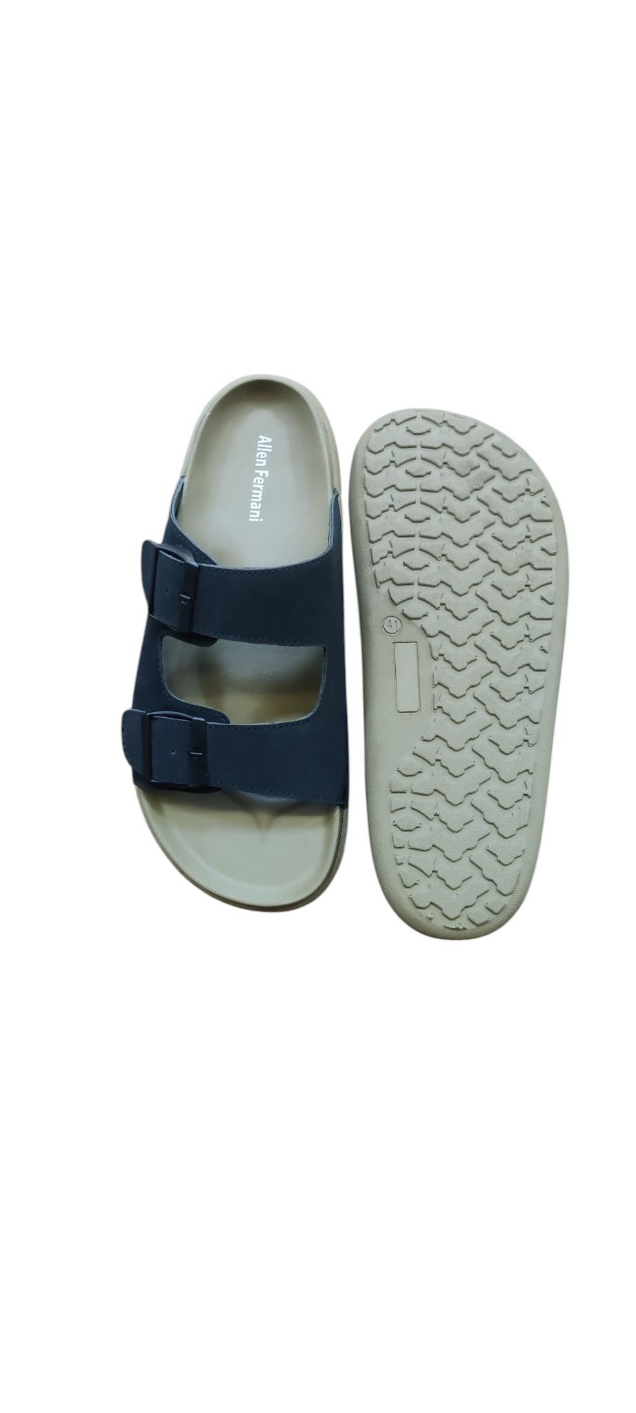 Allen Fermani Leather Slippers Happy1
