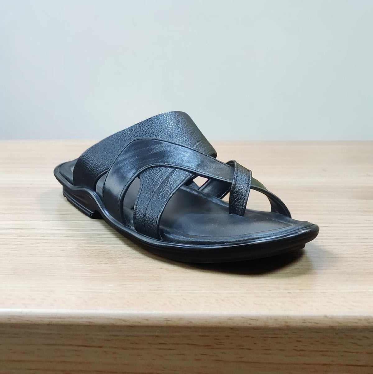 Trophy Men Leather Slippers 3312