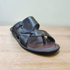 Trophy Men Leather Slippers 5512