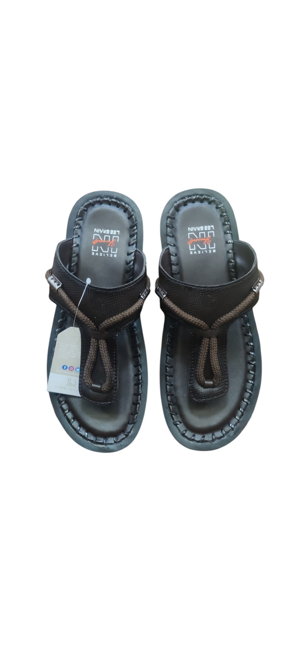 Lee Grain Leather Slipper 302