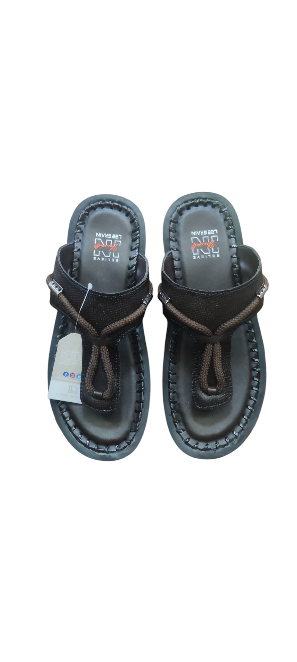 Lee Grain Leather Slipper 302
