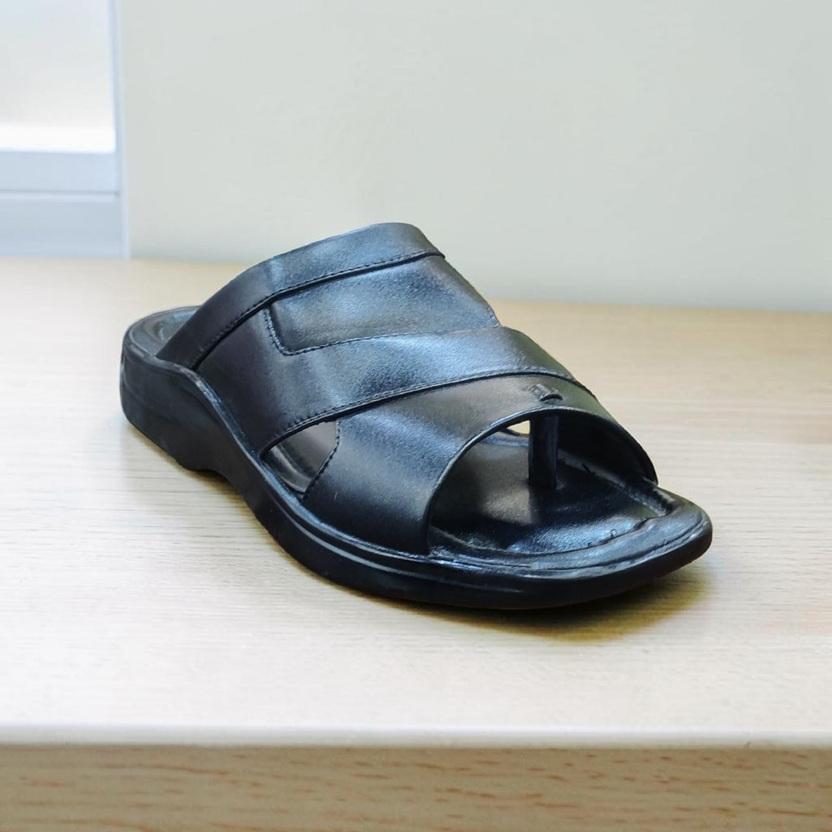 Looper Men Leather Slippers 574