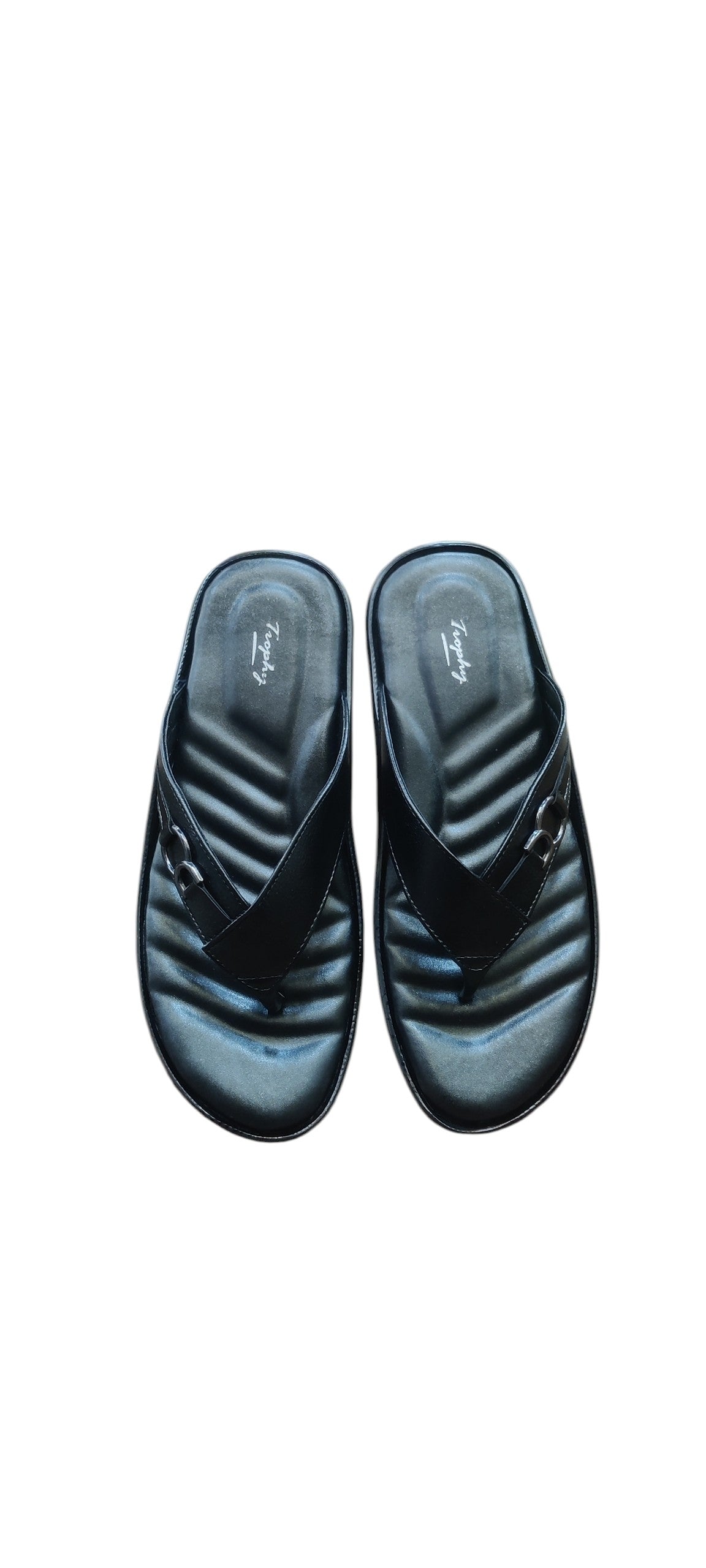 Trophy Men Leather Slippers 3210