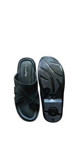Trophy Men Leather Slippers 3312