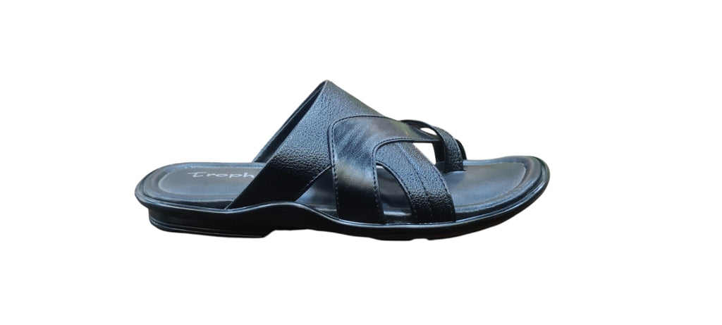 Trophy Men Leather Slippers 3312