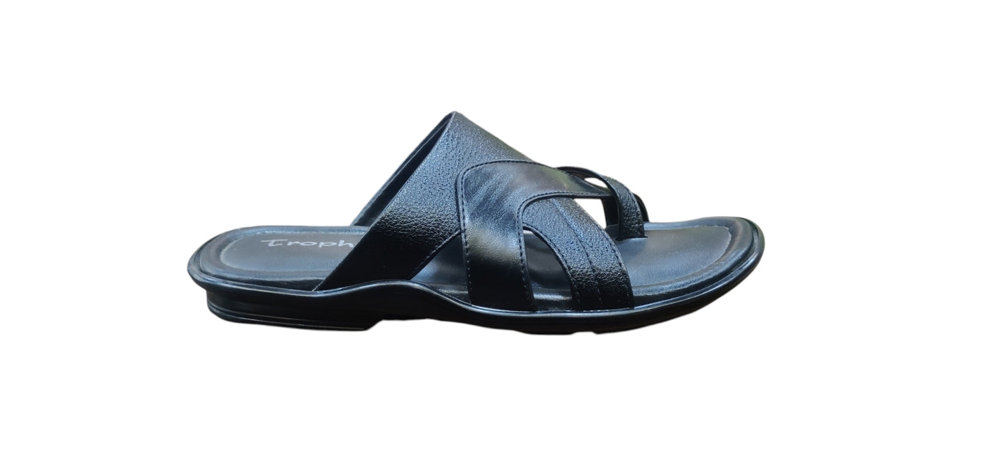 Trophy Men Leather Slippers 3312