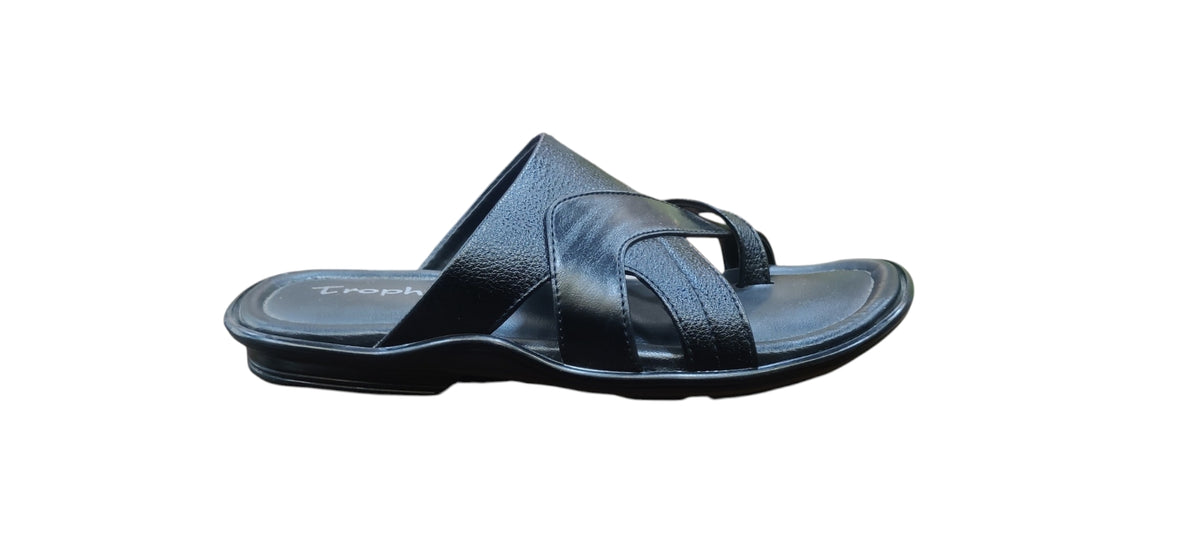 Trophy Men Leather Slippers 3312