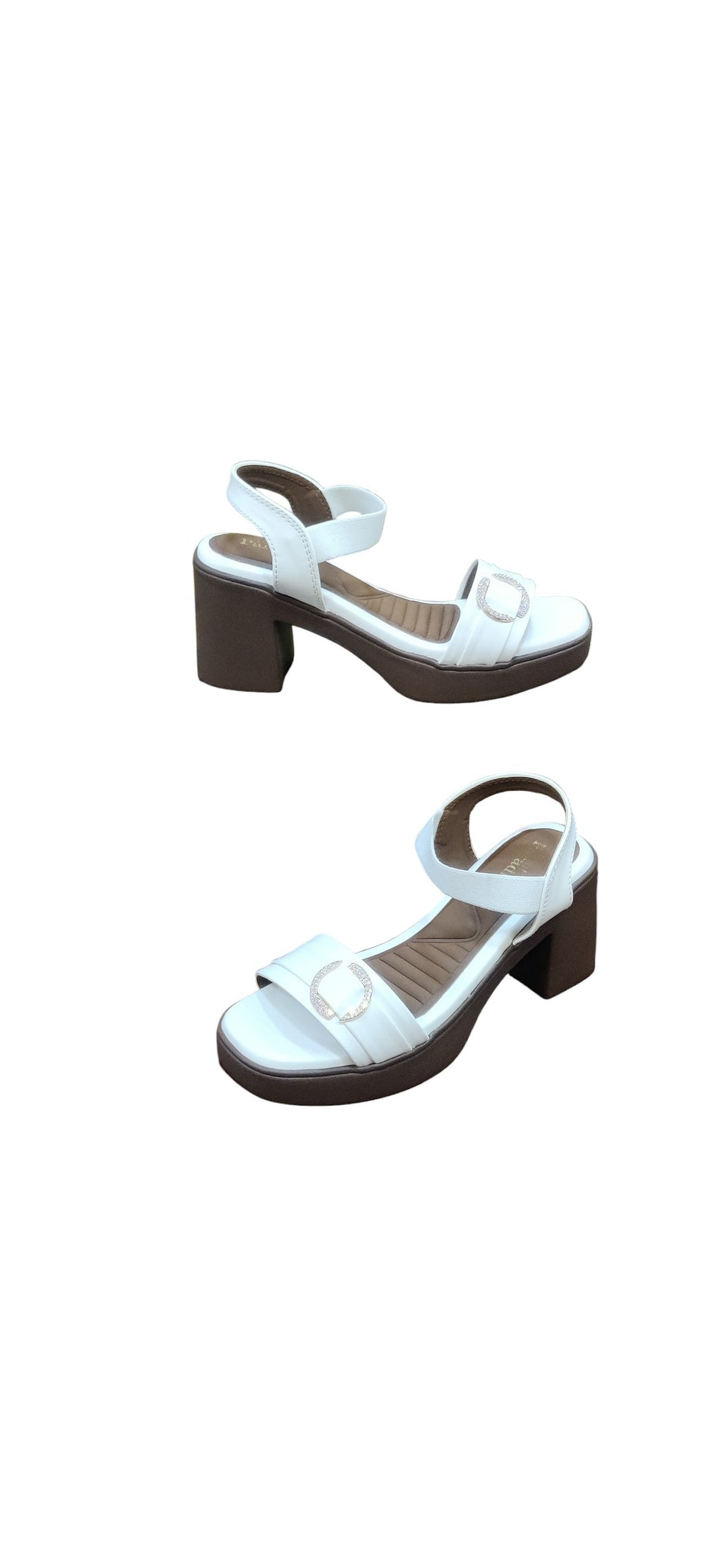 Sleek Casual Heel Sandal OLA193/95686