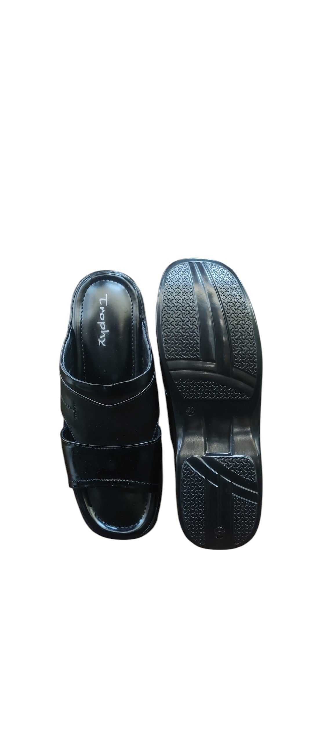 Trophy Men Leather Slippers A11