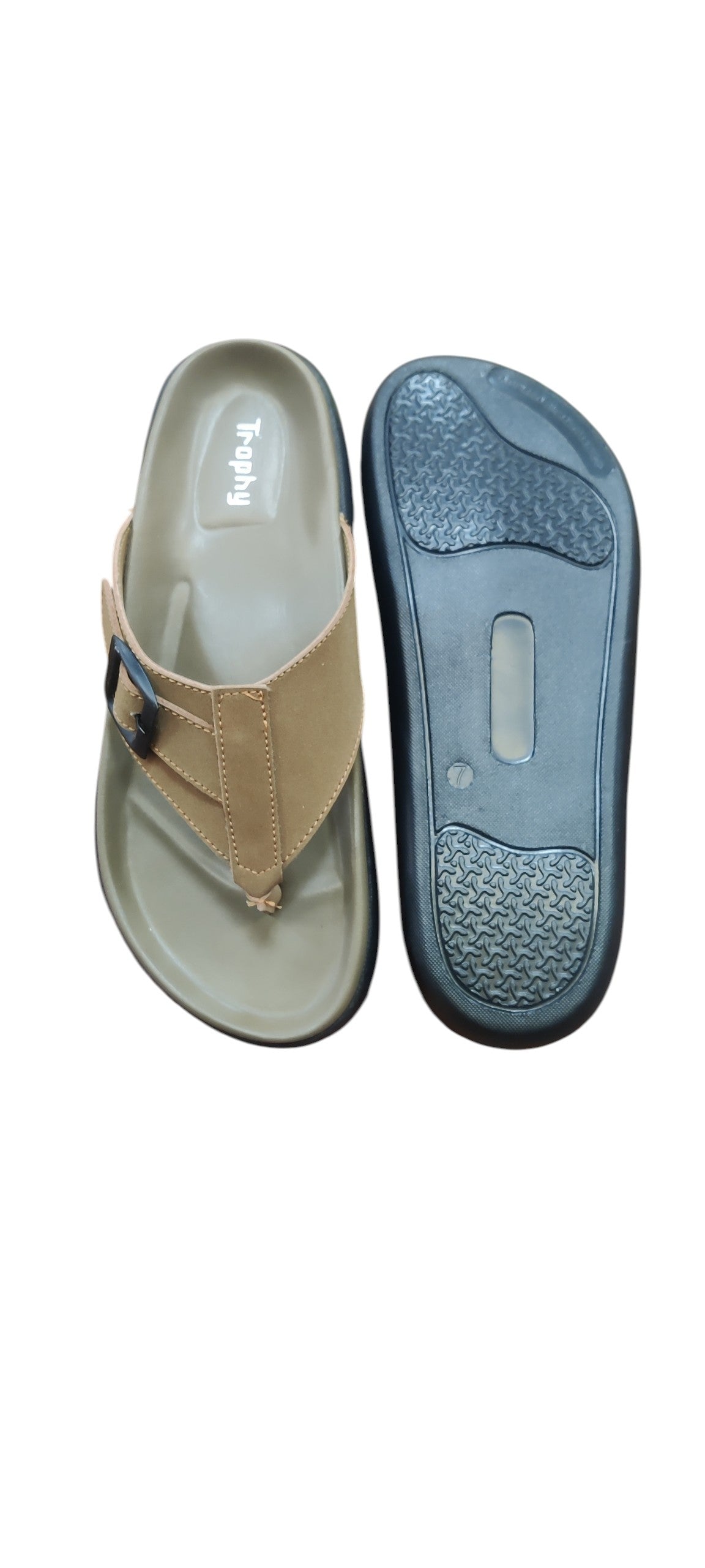 Men Trophy Leather Slipper 7111