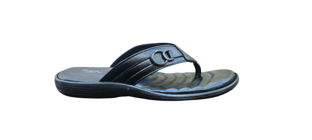 Trophy Men Leather Slippers 3210