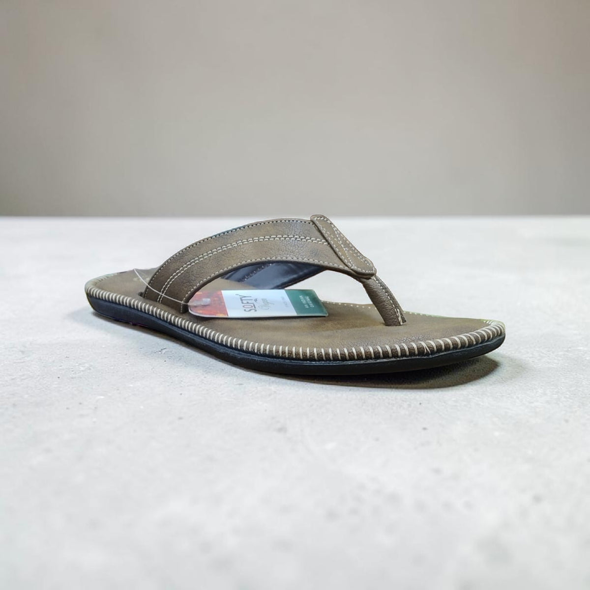 Softy Men Leather Slippers Mia09