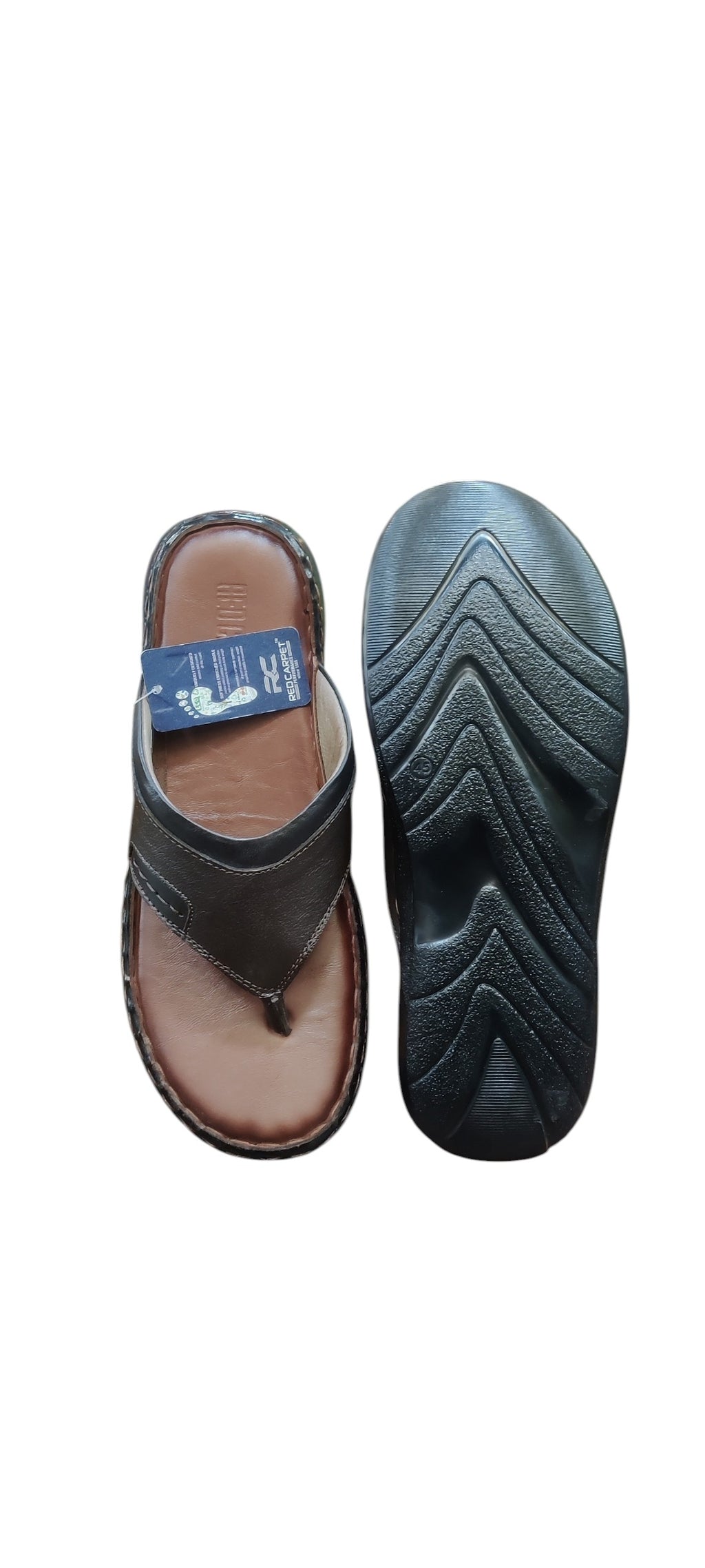 Red Carpet Men Leather Slippers 401